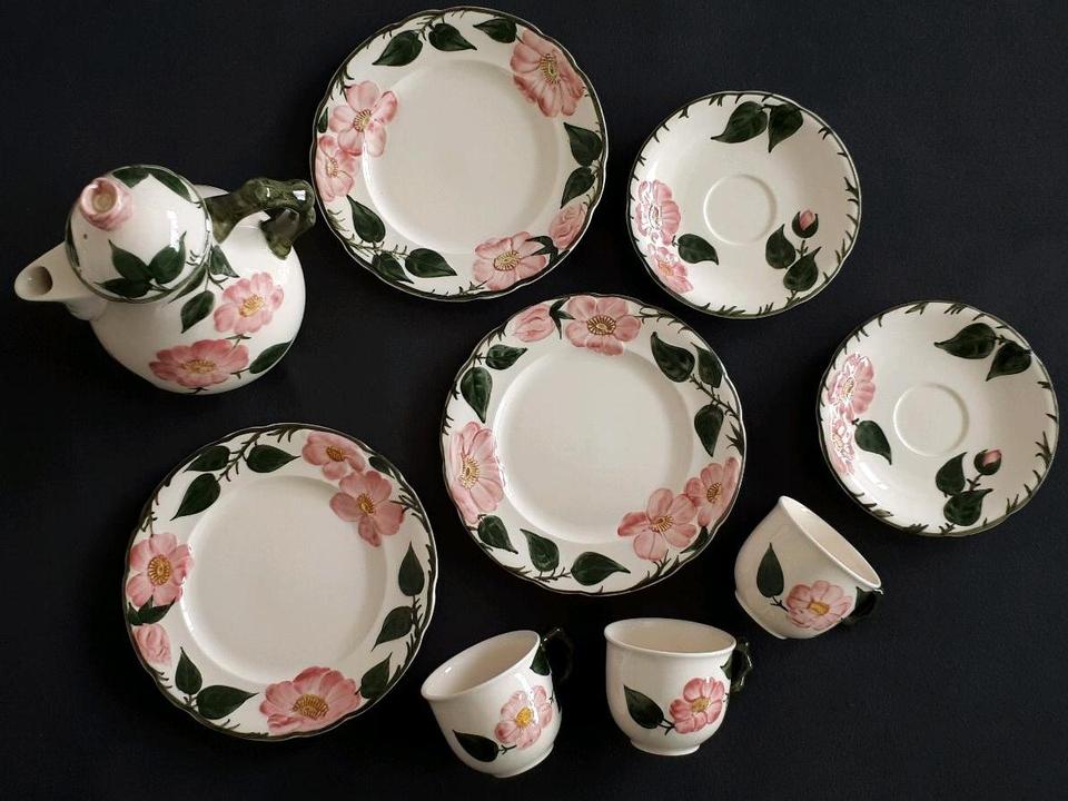 villeroy&boch WILDE ROSE, Kaffeekanne, Tasse, Unterteller, Teller in Mühldorf a.Inn