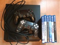 Playstation 4 Konsole + 2 Kontrollern + 6 Spiele Münster (Westfalen) - Handorf Vorschau