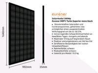 Solar Eurener MEPV Turbo Superior mono Black 300 Wh Sachsen - Deutzen Vorschau
