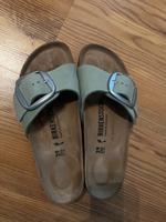 Birkenstock Größe 39 neuwertig salbeigrün Hessen - Neukirchen Vorschau