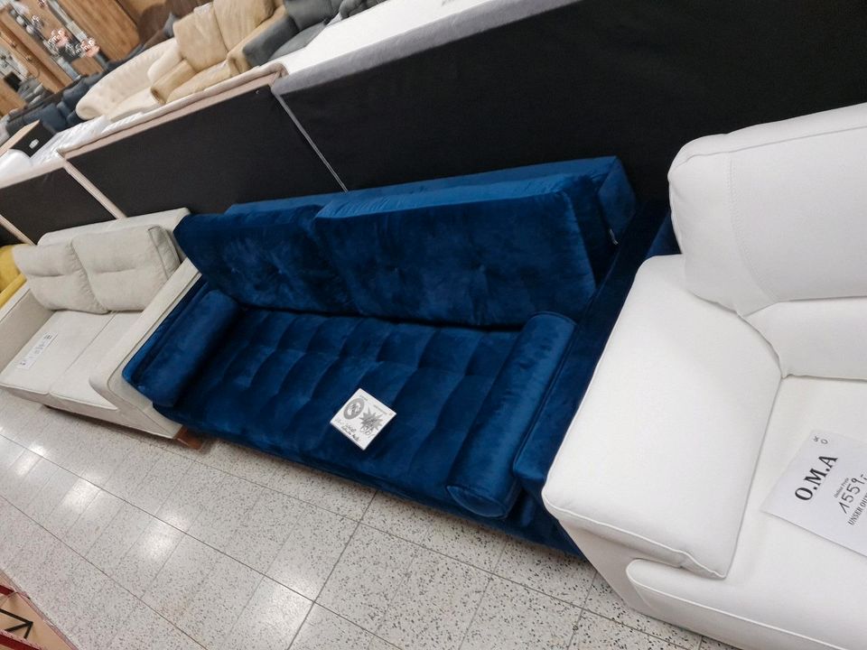 Sofa Couch Schlafsofa 4 Sitzer Bettkasten Möbel UVP 1195€ in Herbstein