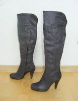 5th AVENUE Echtleder High-Heel Overknee Stiefel Gr. 38 -inkl.Vers Baden-Württemberg - Neulingen Vorschau