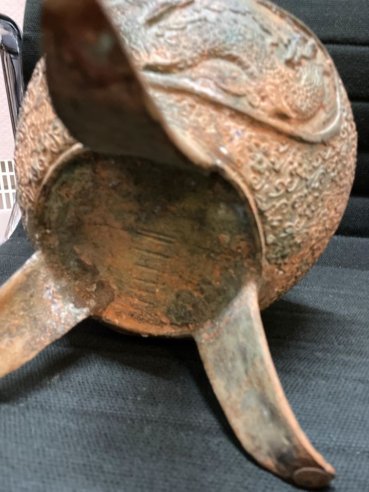 Chinesische Deckelvase Bronze Asiatika Asiatisch Antik Alt in Mainz