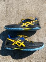 Hallensportschuhe Asics Blast FF Handball EU 46 Blau Neon Baden-Württemberg - Schwäbisch Gmünd Vorschau