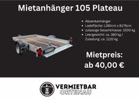 Absenkanhänger 1500kg zum Mieten Baden-Württemberg - Ortenberg Vorschau