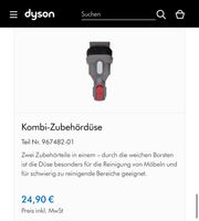 Dyson V15 Zubehör Kombi-Zubehördüse, Extra-Soft Bürste, Fugendüse Niedersachsen - Cloppenburg Vorschau