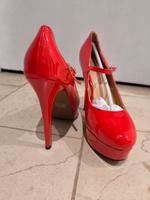 Plateau High Heels Rot Stiletto 13 cm Hessen - Mörlenbach Vorschau