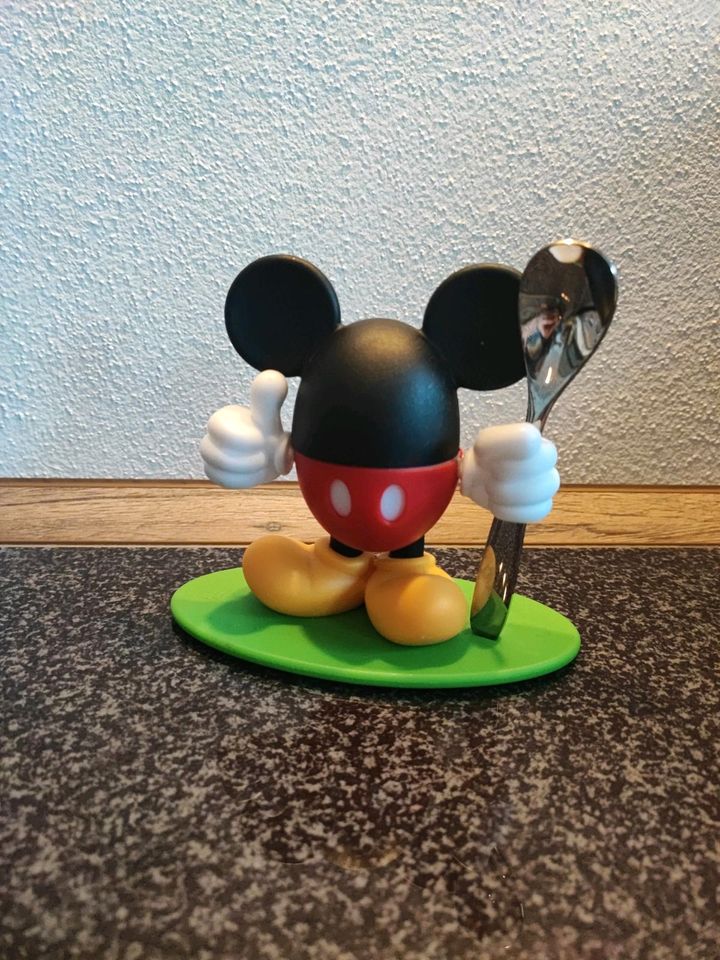 WMF Mickey Mouse Eierbecher Eierhalter unbenutzt in Roding