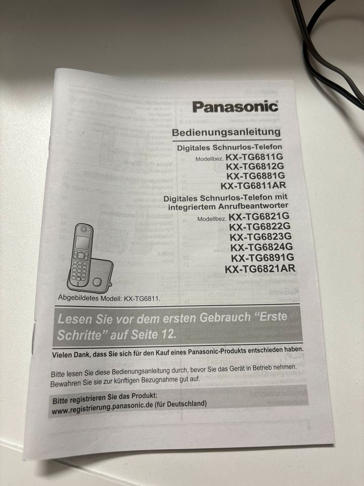 Panasonic schnurloses Telefon in Werlaburgdorf