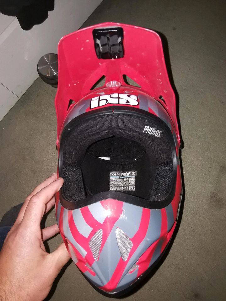 IXS MTB Fullface Helm Phobos Kinder, Größe KL 51 - 52 cm in Jengen