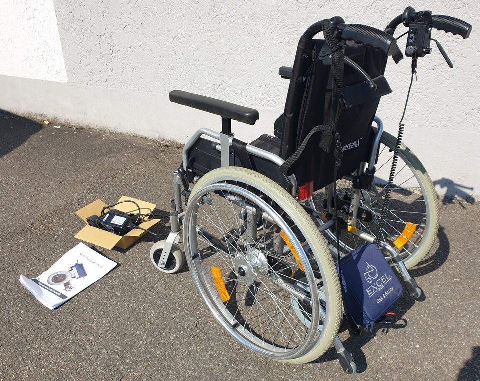 Elektro-Rollstuhl / Rollstuhl + Schiebehilfe bis 5,5Km/h Click&Go in  Baden-Württemberg - Crailsheim | Altenpflegebedarf gebraucht kaufen | eBay  Kleinanzeigen ist jetzt Kleinanzeigen