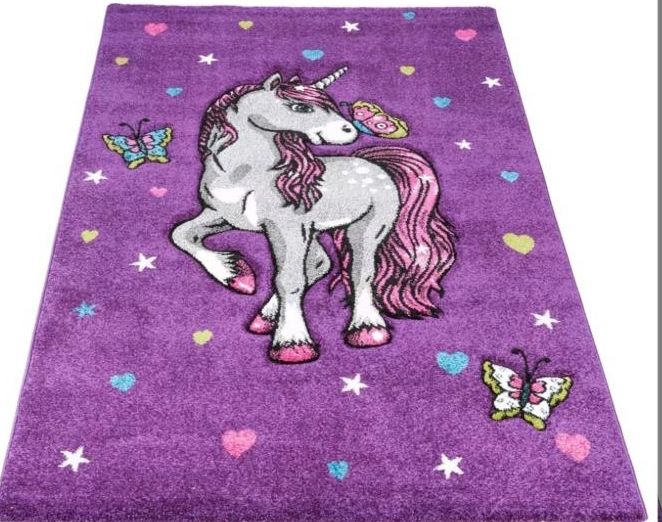 Kinderteppich Teppich Diamond Einhorn lila 120x170 cm in Hannover