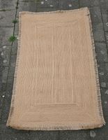 Handmade Jute Teppich mit Fransen Juteteppich Läufer 155x 100 Nordrhein-Westfalen - Kamp-Lintfort Vorschau