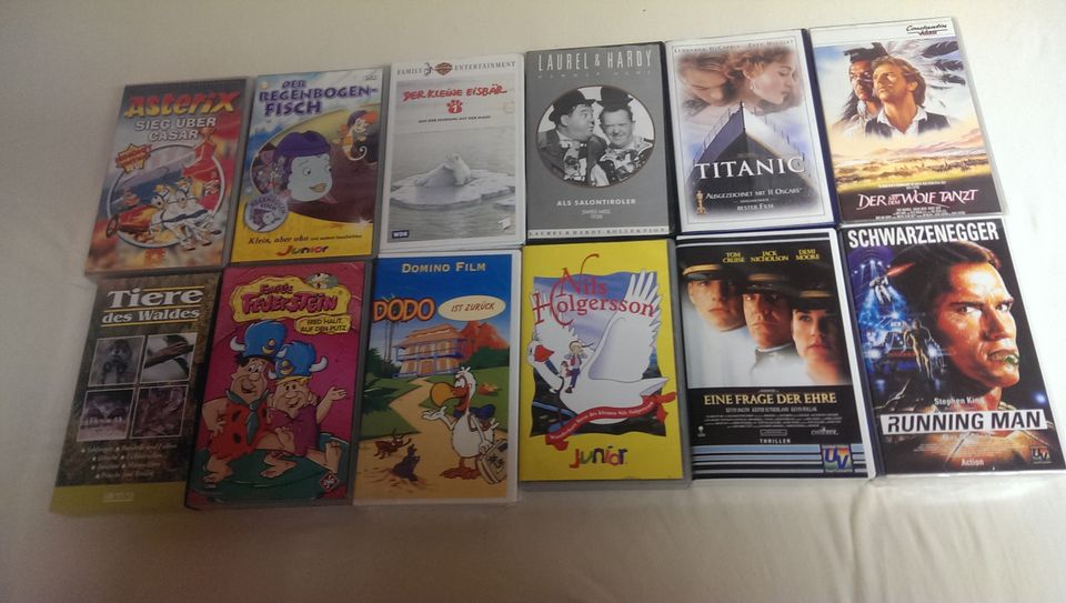 Klassische VHS Videofilme zu verkaufen in Obersulm