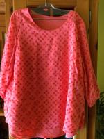Bluse Gr.46 von C und A, lachs/ pink mit roten Punkten,Chiffon Sachsen - Neustadt Vorschau