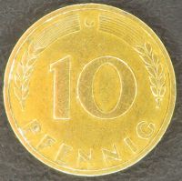 10 Pfennig BRD Münze 1950 G - Bundesrepublik Deutschland SELTEN! Sachsen - Reichenbach (Vogtland) Vorschau