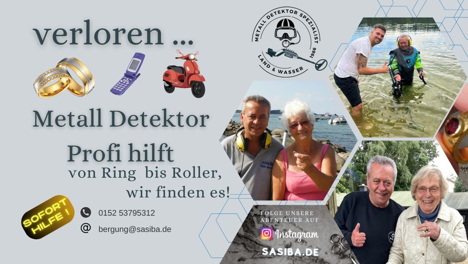 Ring verloren? ---> Metalldetektor Profi hilft ! in Hamburg
