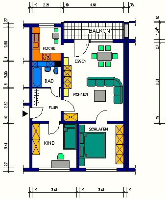 *** 3 Raumwohnung sucht neuen Mieter *** in Marienberg