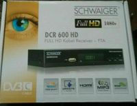 DVB-C Receiver DCR 600 HD von schwaiger FULL HD Kabel 1080 Sachsen - Schneeberg Vorschau
