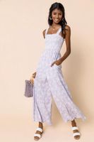 Italy Style Jumpsuit Overall Flieder lila Maxi Trend Ibiza Kleid Hessen - Heuchelheim Vorschau