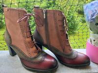 vintage 40s Stil Stiefeletten Pikolinos 42 rot Budapester Sachsen - Chemnitz Vorschau