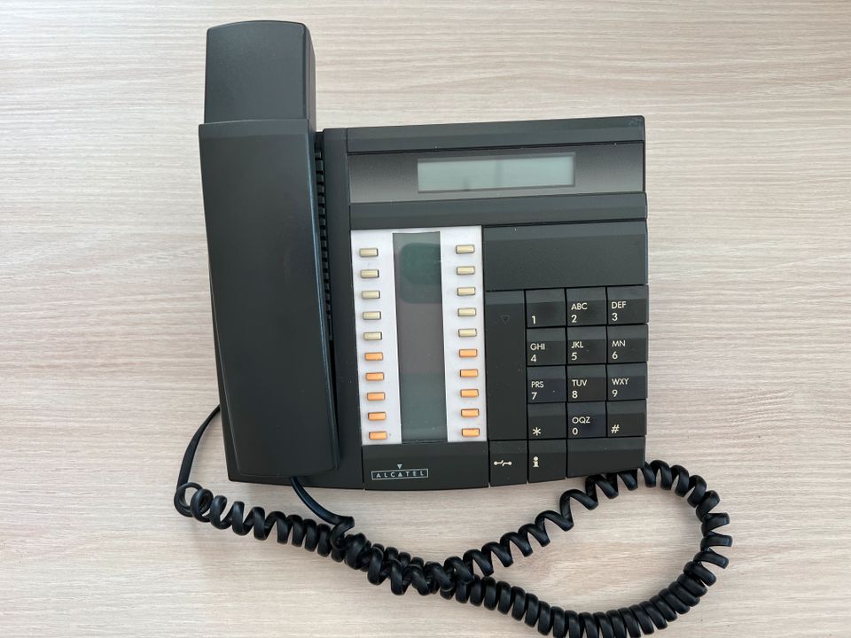 Alcatel Systemtelefon Set-4034, 4012, 4081L, Anthrazit, gebraucht in Altmittweida