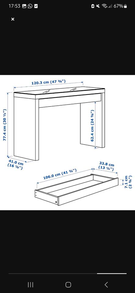 Ikea Malm - Schminktisch / Frisiertisch in Schwerin