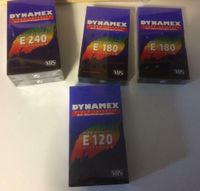5 leere neue VHS Kassetten von Dynamex E120, E180, E 240 Brandenburg - Bad Freienwalde Vorschau