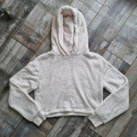 Bershka Cropped # creme/weiß #  Fleece Hoodie # Plüschpullover # Nordrhein-Westfalen - Castrop-Rauxel Vorschau