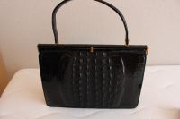 Elegante Damenhandtasche und Clutch  in Kroko Optik schwarz Wuppertal - Elberfeld Vorschau