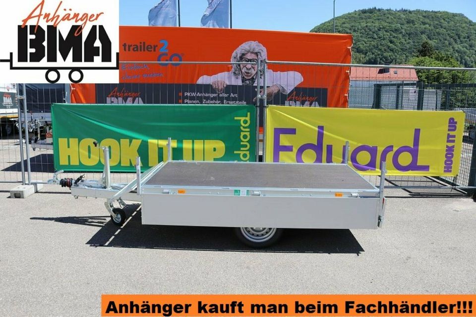 EDUARD Anhänger Hochlader 230x145x30 1350kg ALUBORDWÄNDE NEU in Mühlhausen im Täle