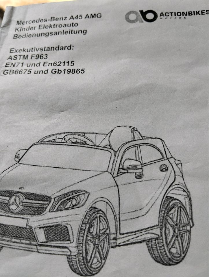 Kinder Elektroauto Mercedes- Benz A45 AMG in Zella-Mehlis