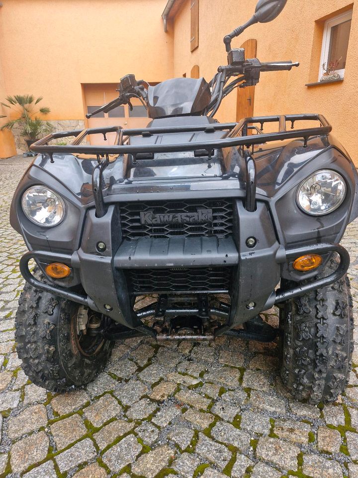 Kawasaki KVF 300 360 Quad  mit Anhänger HP 401 in Bad Kösen