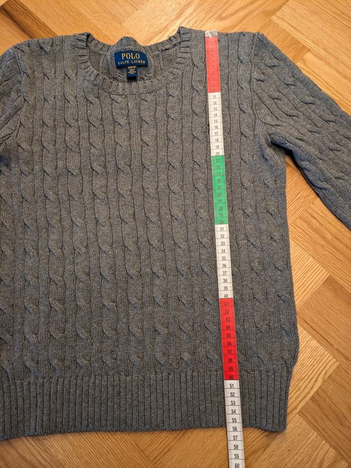 ❤️‍Polo Ralph Lauren, Pullover, Zopfmuster, grau, Gr. 10-12 Y❤️‍ in Kolbermoor