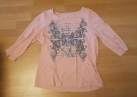 Langarm-Shirt 3/4 Ärmel Frühling (Damen Gr. 40/42 rosa, Aufdruck) Niedersachsen - Wistedt Vorschau