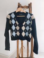 Strickjacke Gr. S-M Shein Cardigan kurze Jacke schwarz karo Niedersachsen - Goslar Vorschau