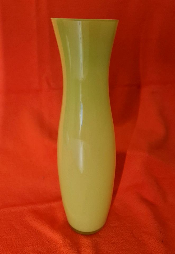 Bodenvase Vase Apfelgrün Glasvase in Espelkamp