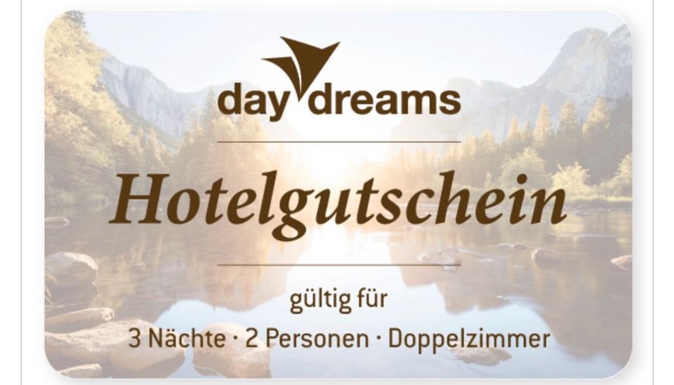 2x Hotelgutscheine Daydreams in Etzenricht