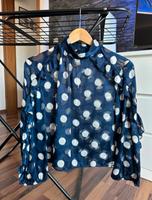 Zara Bluse S Blau Punkte Gepunktet Blogger Style Schleswig-Holstein - Lübeck Vorschau