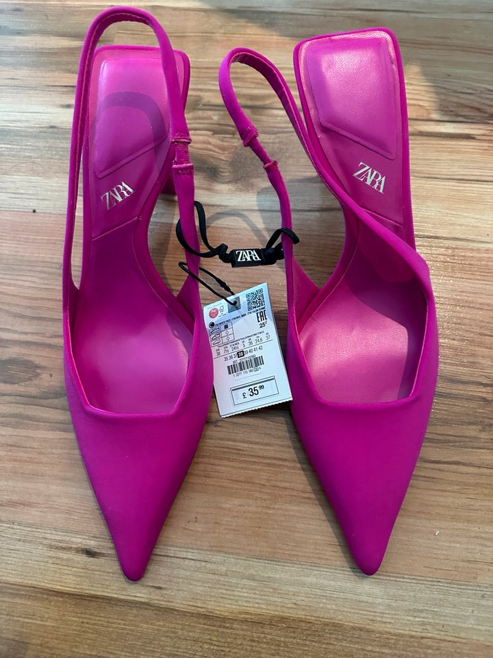 SLINGBACK MIT ABSATZ KNALLIG PINK in Erlangen