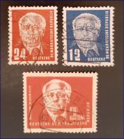 DDR MiNr. 251,252,254 Wilhelm Pieck Ausgabe 1950 Sachsen - Pirna Vorschau