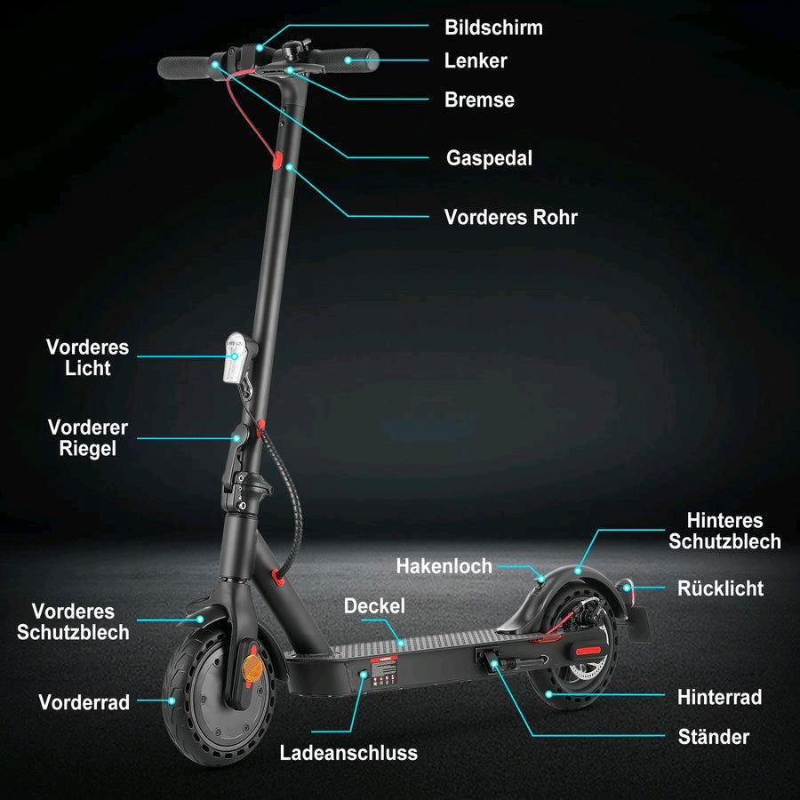 E-scooter, ABE, deutsche Straßenzulassung, kostenlose Lieferung in Hamburg