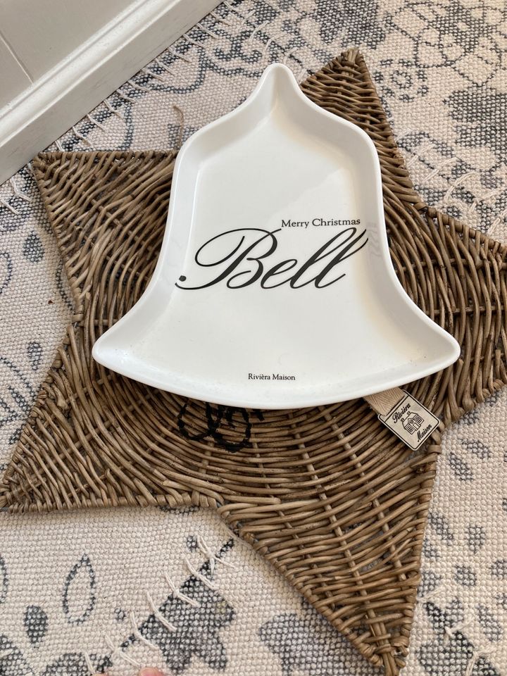 Riviera Maison Christmas Bell Platte Teller ⭐️ in Gescher