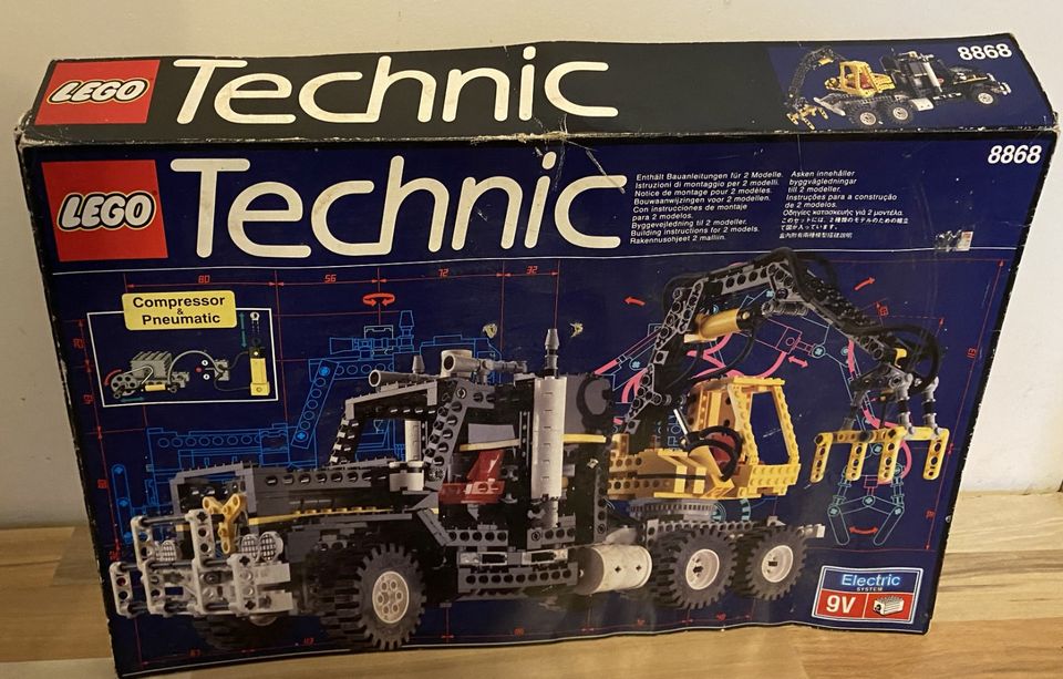 Lego Technic pneumatischer Kranwagen 8868 OVP plus BA in Plate
