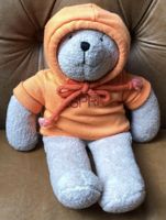 Esprit Teddy Teddybär Bär mit Kapuzenpulli orange Bayern - Marktheidenfeld Vorschau