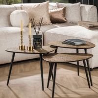 RINGO-Living Couchtisch Xezal in Bronze-antik und Schwarz aus Holz 3er-Set 430x580x480mm CLI-628694 / 4066989036832 Nordrhein-Westfalen - Recklinghausen Vorschau