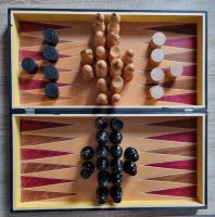 Schachspiel Mühle Backgammon Spieleset Echtholz klappbar wie neu Bayern - Dingolfing Vorschau
