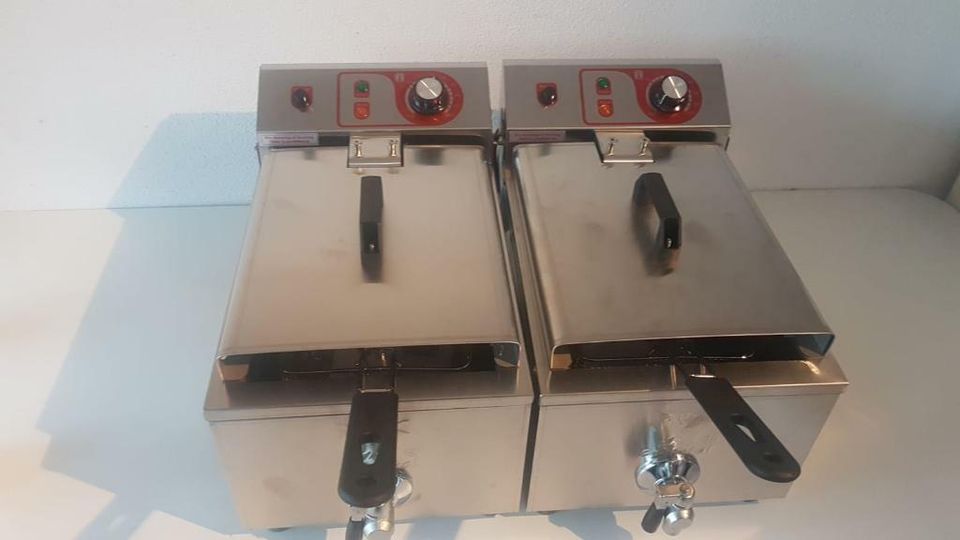 Vermietung Verleih Friteuse Gastro Friteuse 2x10L 2x 3200W mieten in Schutterwald