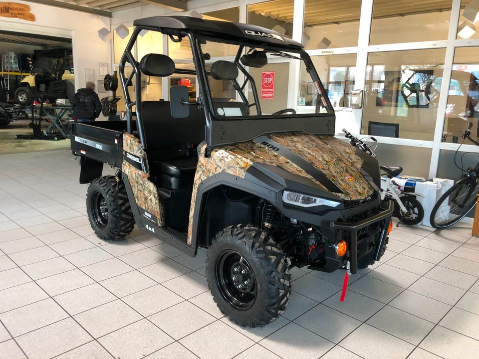 Quadix Trooper inkl Scheibe Diesel Kubota 3 Zylinder 800ccm Euro5 UTV SidebySide Buggy Quad ATV Agrar Traktor Winterdienst in Waldmohr