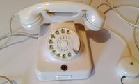 altes Telefon W48 weiss mit Wählscheibe Bayern - Schmidmühlen Vorschau